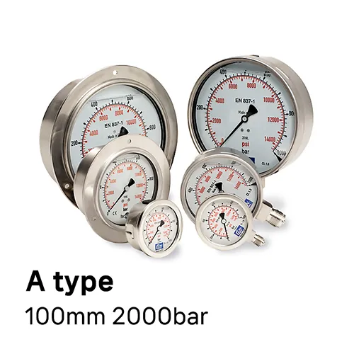 100mm 2000bar 게이지 (A타입)