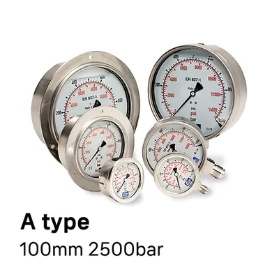 100mm 2500bar 게이지 (A타입)
