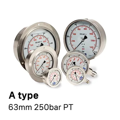 63mm 250bar PT 게이지 (A타입)