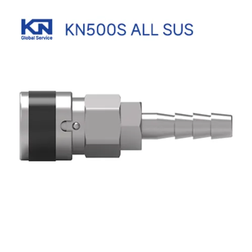에어커플러 플러그 에어호스커플링 KN500S ALL SUS 상세 이미지 2